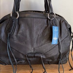 NWT Lucky Brand Black Leather Satchel